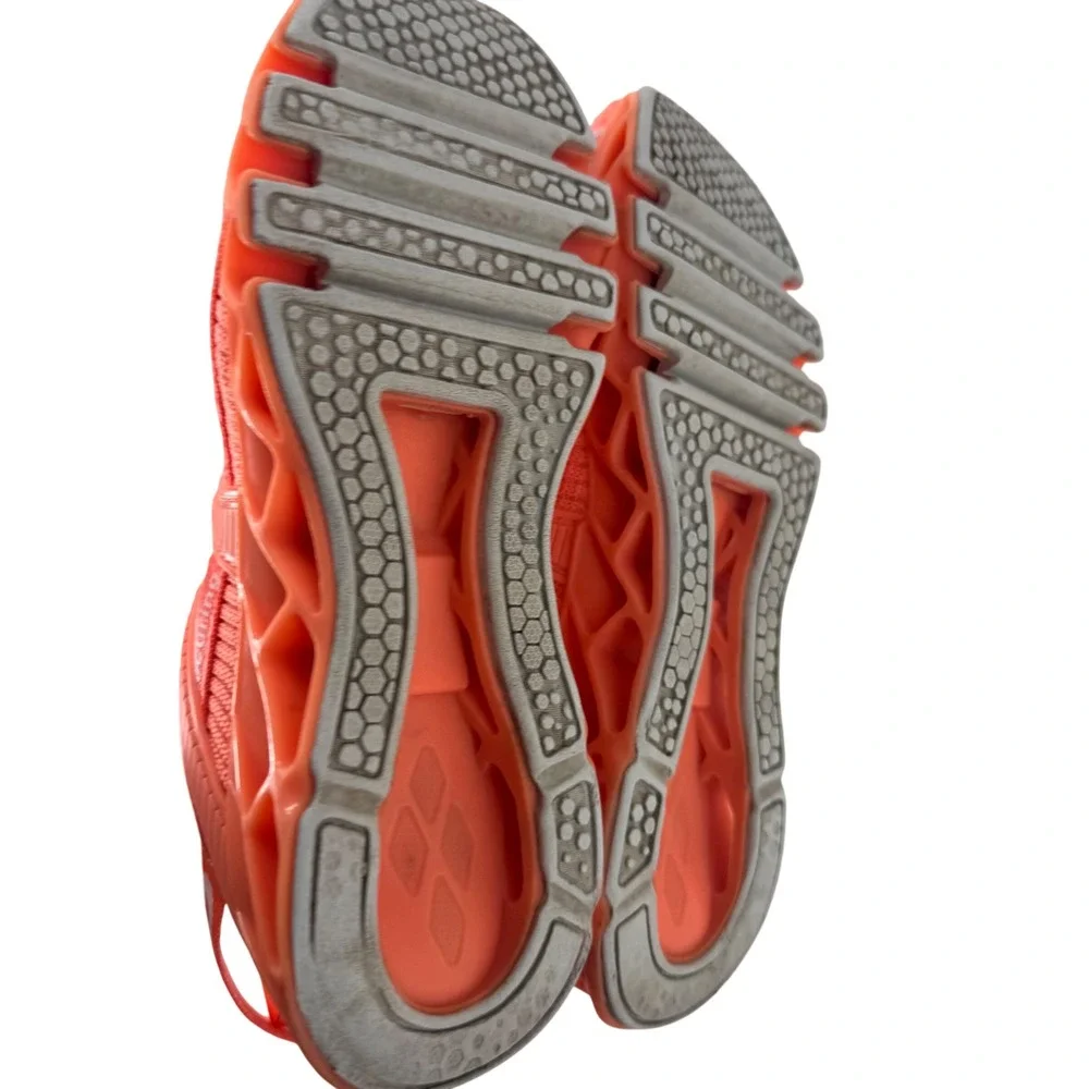Just So So Womens Orange Blade Sole Walking Running Sneakers Size 39 Non Slip